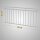 HAGO24 Französischer Balkon Fenstergitter Geländer Stahl Stabgeländer Weiß 184x90cm Julietbalustrade Scheinbalkon Vorstellbalkon Brüstungsgitter Austrittsbalkon