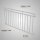 HAGO24 Französischer Balkon Fenstergitter Geländer Stahl Stabgeländer Weiß 184x90cm Julietbalustrade Scheinbalkon Vorstellbalkon Brüstungsgitter Austrittsbalkon