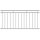 HAGO24 Französischer Balkon Fenstergitter Geländer Stahl Stabgeländer Weiß 184x90cm Julietbalustrade Scheinbalkon Vorstellbalkon Brüstungsgitter Austrittsbalkon
