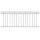 HAGO24 Französischer Balkon Fenstergitter Geländer Stahl Stabgeländer Weiß 225x90cm Julietbalustrade Scheinbalkon Vorstellbalkon Brüstungsgitter Austrittsbalkon