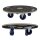 HAGO24 Möbelroller Rollbrett 360° Lenkrollen Transporthilfe rund Ø57cm Multiplex 800kg Gummirollen Griffmulden Siebdruck 2+2 Bremsen