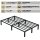 HAGO24 Bettgestell 120x200cm Einzelbett Stahlrahmen Lattenrost Schwarz 24cm Höhe Pulverbeschichtet Gästebett Jugendbett Metallrahmen