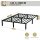 HAGO24 Bettgestell 140x200cm Einzelbett Stahlrahmen Lattenrost Schwarz 24cm Höhe Pulverbeschichtet Gästebett Jugendbett Metallrahmen