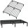 HAGO24 Bettgestell 160x200cm Einzelbett Stahlrahmen Lattenrost Schwarz 24cm Höhe Pulverbeschichtet Gästebett Jugendbett Metallrahmen