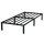 HAGO24 Bettgestell 90x200cm Einzelbett Stahlrahmen Lattenrost Anthrazit 24cm Höhe Pulverbeschichtet Gästebett Jugendbett Metallrahmen