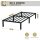 HAGO24 Bettgestell 90x200cm Einzelbett Stahlrahmen Lattenrost Anthrazit 24cm Höhe Pulverbeschichtet Gästebett Jugendbett Metallrahmen
