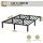 HAGO24 Bettgestell 140x200cm Einzelbett Stahlrahmen Lattenrost Anthrazit 24cm Höhe Pulverbeschichtet Gästebett Jugendbett Metallrahmen