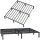HAGO24 Bettgestell 160x200cm Einzelbett Stahlrahmen Lattenrost Anthrazit 24cm Höhe Pulverbeschichtet Gästebett Jugendbett Metallrahmen