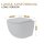 HAGO24 Hänge WC Spülrandlos Tornadospülung Softclose Duroplast WC Sitz Lotuseffekt Keramik Wandhängend Abnehmbar Kurzausführung Weiß Lang 54cm