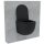 HAGO24 Hänge WC Spülrandlos Tornadospülung Softclose Duroplast WC Sitz Lotuseffekt Keramik Wandhängend Abnehmbar Kurzausführung Schwarz Glasur 54cm