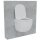 HAGO24 2in1 Hänge WC Bidet Tornadospülung Spülrandlos Softclose Duroplast WC Sitz Lang Lotuseffekt Abnehmbar Keramik Kurzausführung Weiß 54cm