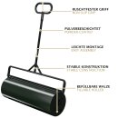 HAGO24 Gartenwalze Rasenwalze Handwalze 90cm Stahl 63L befüllbar Wasser Sand Abstreifblech Verdichten Einebnen