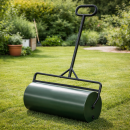 HAGO24 Gartenwalze Rasenwalze Handwalze 90cm Stahl 63L befüllbar Wasser Sand Abstreifblech Verdichten Einebnen