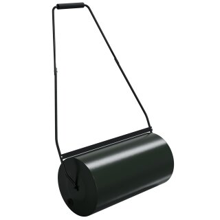 HAGO24 Gartenwalze Rasenwalze Handwalze 60cm Stahl 50L befüllbar Wasser Sand Abstreifblech Verdichten Einebnen