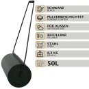 HAGO24 Gartenwalze Rasenwalze Handwalze 60cm Stahl 50L...