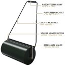 HAGO24 Gartenwalze Rasenwalze Handwalze 60cm Stahl 50L befüllbar Wasser Sand Abstreifblech Verdichten Einebnen