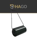 HAGO24 Gartenwalze Rasenwalze Handwalze 60cm Stahl 50L befüllbar Wasser Sand Abstreifblech Verdichten Einebnen