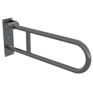 HAGO24 Klappbarer WC Haltegriff Edelstahl klappbar Aufstehhilfe Stützgriff Badhalterung Seniorenhilfe Barrierefrei Griffhilfe Toilette 200kg