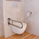 HAGO24 Klappbarer WC Haltegriff Edelstahl klappbar...