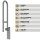 HAGO24 Klappbarer WC Haltegriff Edelstahl klappbar Aufstehhilfe Stützgriff Badhalterung Seniorenhilfe Barrierefrei Griffhilfe Toilette 200kg
