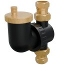 HAGO24 Luftabscheider Warmwasserheizung Heizkreislauf Schnellentlüftung Ventil 1 Zoll 3/4 Zoll Heizungssystem Entlüfter