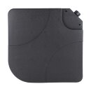HAGO24 Schirmständerplatten 4er Set Sonnenschirmständer Gewichtsplatten Schirmfuß Beschwerung Kreuzständer Balkon Terrasse HDPE Kunststoff befüllbar Sand Wasser bis 80kg