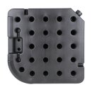 HAGO24 Schirmständerplatten 4er Set Sonnenschirmständer Gewichtsplatten Schirmfuß Beschwerung Kreuzständer Balkon Terrasse HDPE Kunststoff befüllbar Sand Wasser bis 80kg