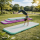 HAGO24 AirTrack Turnmatte 3m 4m 5m Mint Pink Gymnastikmatte Tumblingmatte aufblasbar elektrische Pumpe Dropstitch Yoga Tasche Indoor Outdoor Pilates