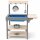 HAGO24 Matschküche Spielküche Kinderküche Sandküche Holz Zubehör Outdoor Garten Terrasse herausnehmbar Spüle