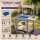 HAGO24 Matschküche Spielküche Kinderküche Sandküche Holz Zubehör Outdoor Garten Terrasse herausnehmbar Spüle