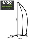 Hängestuhlgestell Metallgestell Hängeständer Hängegestell Metall universal 210cm bis 120kg Schwarz